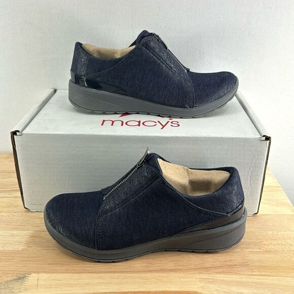 Bzees Glade Washable Slip-ons- Navy- Size 9 M- NIB - Picture 1 of 8